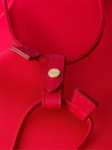Prada Women's Wish Re-Nylon Pouch - Red | Thumbnail 5