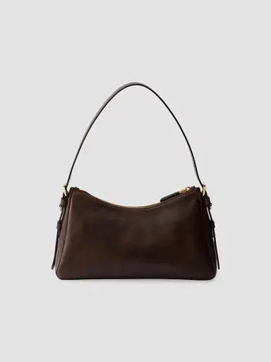 Prada Women's Aimée Medium Leather Shoulder Bag - Brown | Thumbnail 3 Prada Women's Aimée Medium Leather Shoulder Bag - Brown | Thumbnail 3