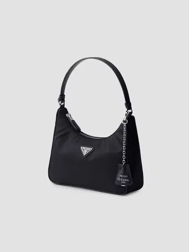 Prada Women's Re-Edition 2005 Nylon and Saffiano Mini Shoulder Bag | Thumbnail 2 Prada Women's Re-Edition 2005 Nylon and Saffiano Mini Shoulder Bag | Thumbnail 2