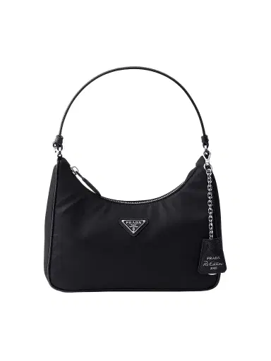 Prada Women's Re-Edition 2005 Nylon and Saffiano Mini Shoulder Bag | Thumbnail 1 Prada Women's Re-Edition 2005 Nylon and Saffiano Mini Shoulder Bag | Thumbnail 1