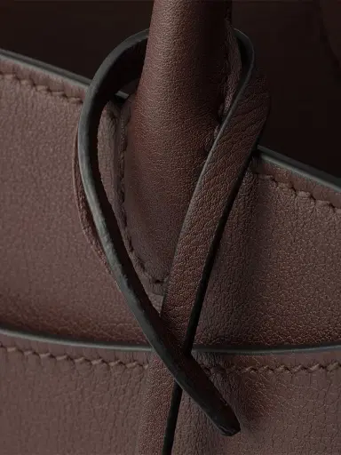 Prada Women's Prelude Large Leather Top Handle Bag - Dark Brown | Thumbnail 6