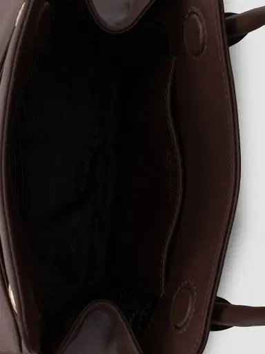 Prada Women's Carry Mini Leather Top Handle Bag - Dark Brown | Thumbnail 4 Prada Women's Carry Mini Leather Top Handle Bag - Dark Brown | Thumbnail 4