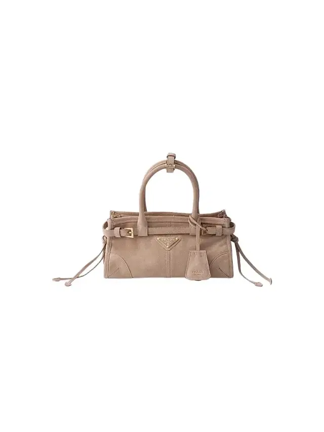 Prada Women's Bonnie Suede Top Handle Bag - Pink