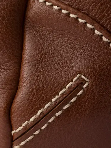 Prada Women's Bonnie Antiqued Leather Top Handle Bag - Brown | Thumbnail 4 Prada Women's Bonnie Antiqued Leather Top Handle Bag - Brown | Thumbnail 4