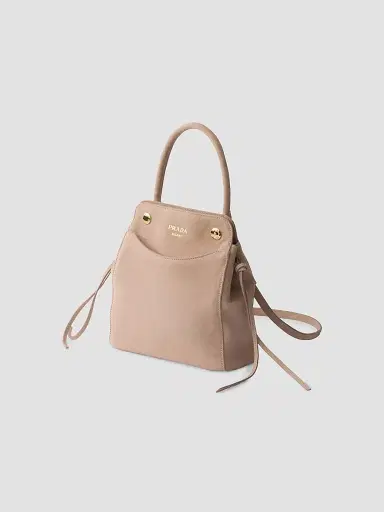 Prada Women's Carry Mini Suede Handbag | Thumbnail 4 Prada Women's Carry Mini Suede Handbag | Thumbnail 4