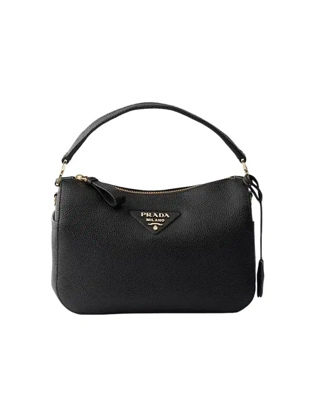Prada Women's  Leather Top Handle Bag - Black