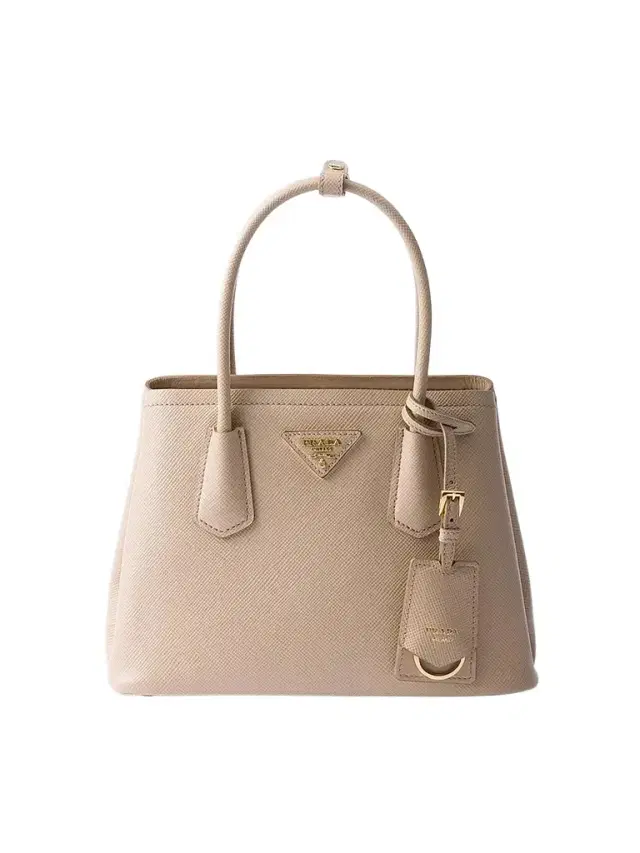 Prada Women's  Double Saffiano Leather Bag - Beige