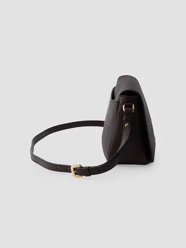 Prada Women's Leather Shoulder Bag - Dark Brown | Thumbnail 4 Prada Women's Leather Shoulder Bag - Dark Brown | Thumbnail 4