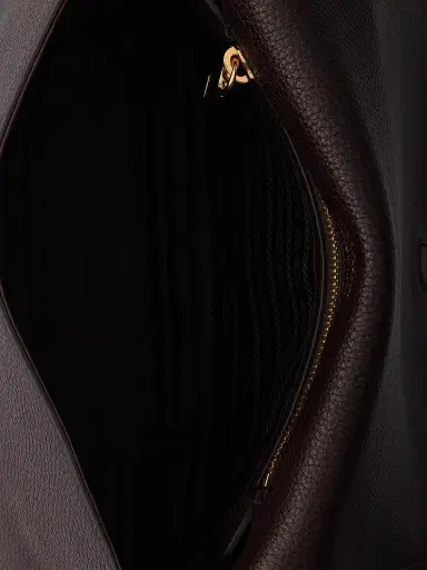 Prada Women's Leather Shoulder Bag - Dark Brown | Thumbnail 5 Prada Women's Leather Shoulder Bag - Dark Brown | Thumbnail 5