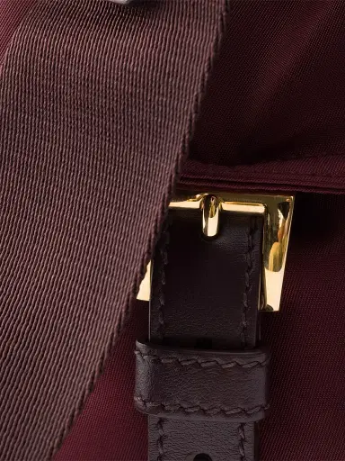 Prada Women's Explore Re-Nylon and Leather Shoulder Bag - Dark Red | Thumbnail 5 Prada Women's Explore Re-Nylon and Leather Shoulder Bag - Dark Red | Thumbnail 5