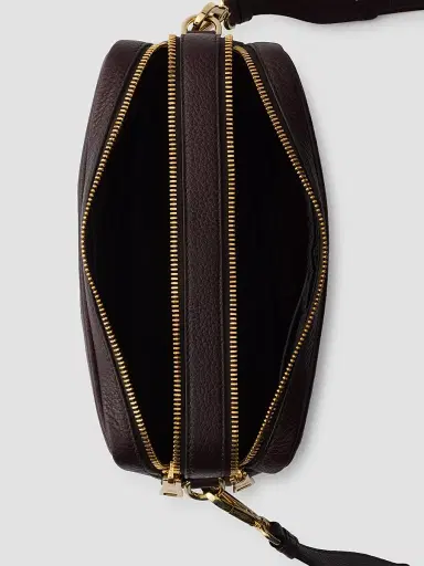 Prada Women's Small Leather Shoulder Bag - Dark Brown | Thumbnail 5 Prada Women's Small Leather Shoulder Bag - Dark Brown | Thumbnail 5