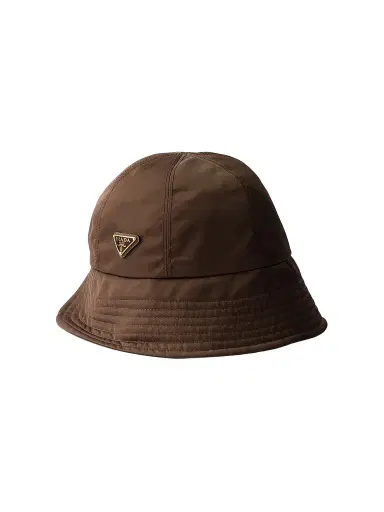 Prada Women's Nylon Hat - Dark Brown | Thumbnail 1