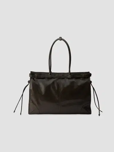 Prada Women's Bonnie Extra-Large Leather Top Handle Bag | Thumbnail 5 Prada Women's Bonnie Extra-Large Leather Top Handle Bag | Thumbnail 5