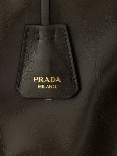 Prada Women's Bonnie Extra-Large Leather Top Handle Bag | Thumbnail 8 Prada Women's Bonnie Extra-Large Leather Top Handle Bag | Thumbnail 8