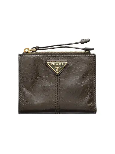 Prada Women's Leather Wallet - Green | Thumbnail 1 Prada Women's Leather Wallet - Green | Thumbnail 1