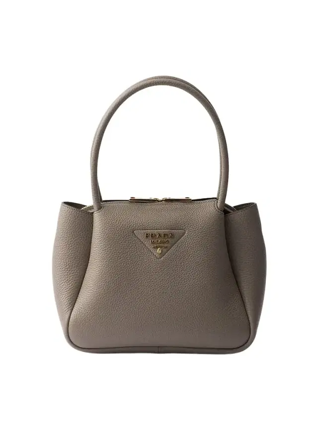 Prada Women's  Leather Top Handle Bag - Grey