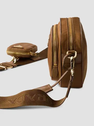 Prada Women's Re-Nylon Mini Shoulder Bag - Brown | Thumbnail 4