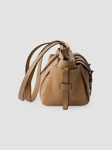 Prada Women's Route Medium Leather Tote Bag - Light Brown | Thumbnail 5 Prada Women's Route Medium Leather Tote Bag - Light Brown | Thumbnail 5