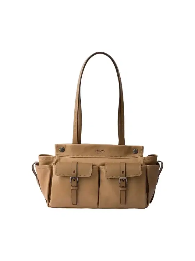 Prada Women's Route  Leather Tote Bag - Light Brown
