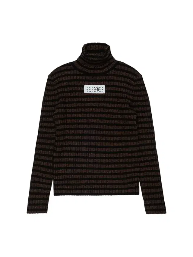 Maison Margiela Little Kid's & Kid's Striped Jersey Turtleneck Sweater - Striped Brown