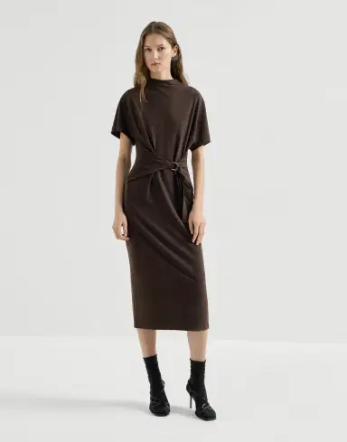 Brunello Cucinelli Wrap belt dress | Thumbnail 3 Brunello Cucinelli Wrap belt dress | Thumbnail 3