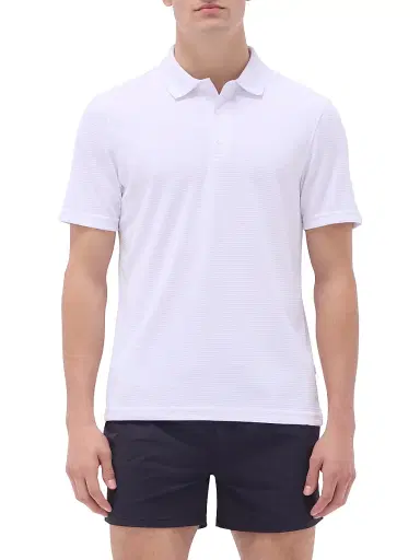 Bugatchi Men's Octavio Polo Shirt - White | Thumbnail 3