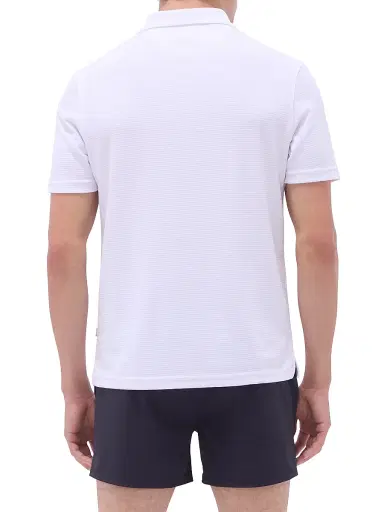 Bugatchi Men's Octavio Polo Shirt - White | Thumbnail 5