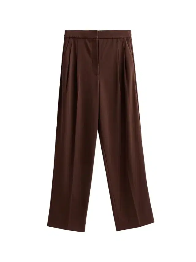 Ronny Kobo Women's Hayes Pleated Straight-Leg Pants - Chocolate