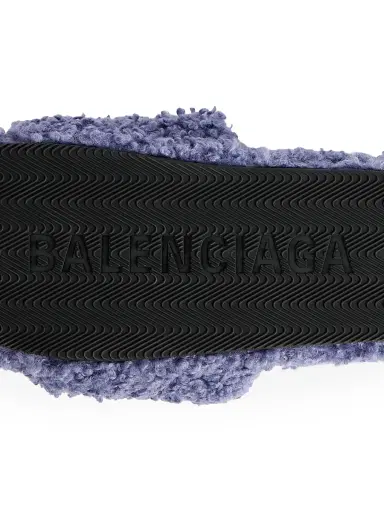 Balenciaga Women's Furry Slide Sandals - Hortensia Crystal Red - Size 5 | Thumbnail 5