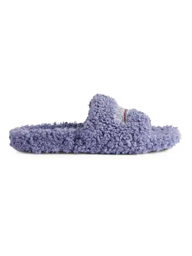 Balenciaga Women's Furry Slide Sandals - Hortensia Crystal Red - Size 5 | Thumbnail 1