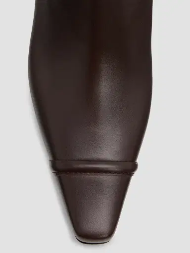 Manolo Blahnik Women's Vivecal Leather Ankle Boots - Dark Brown | Thumbnail 5 Manolo Blahnik Women's Vivecal Leather Ankle Boots - Dark Brown | Thumbnail 5