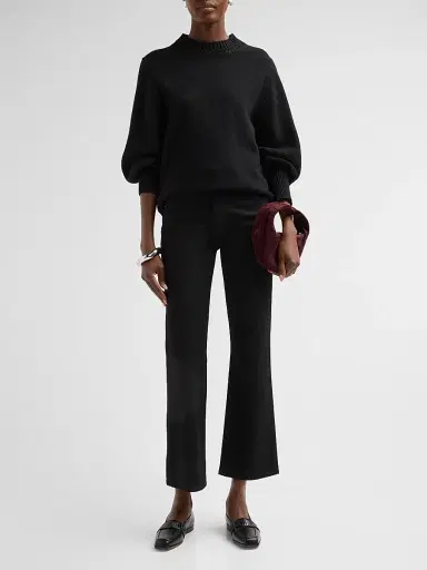 Manolo Blahnik Women's Minoffa Leather Loafers | Thumbnail 3