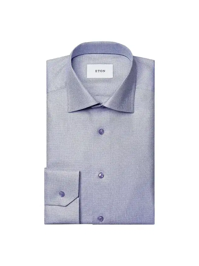 Men's Contemporary Fit Textured Twill Shirt - Light Purple - Size 18 Men's Contemporary Fit Textured Twill Shirt - Light Purple - Size 18