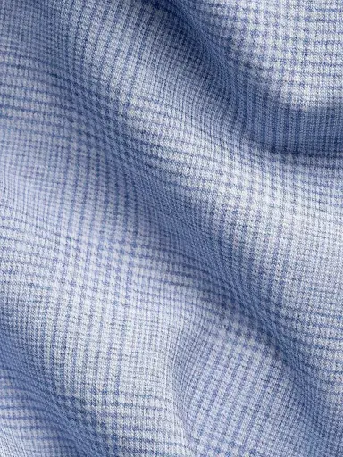 Eton Men's Check Stretch-Cotton Slim-Fit Shirt - Light Blue | Thumbnail 3