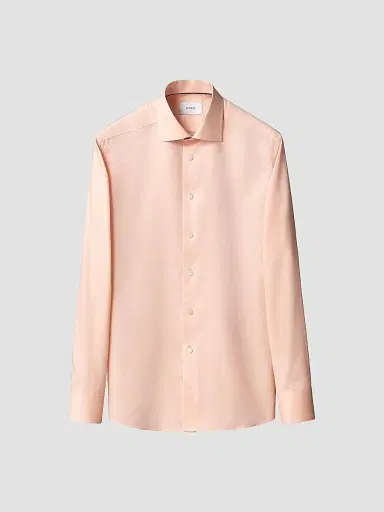 Eton Men's Solid Cotton Slim-Fit Oxford Shirt - Orange | Thumbnail 2