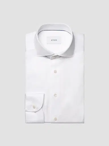 Eton Men's Slim-Fit Filo di Scozia Cotton Shirt | Thumbnail 4
