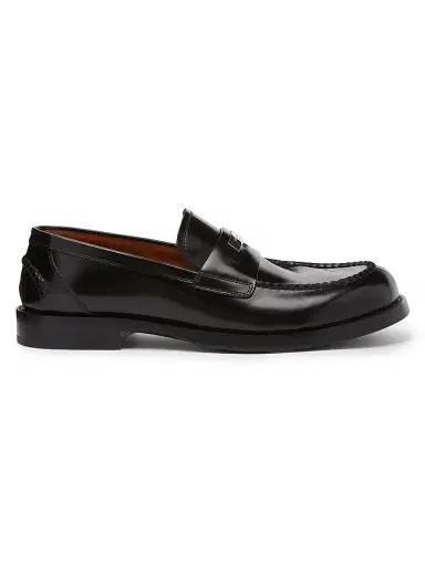 Dolce & Gabbana Men's Corsaro Patent Leather Penny Loafers - Nero | Thumbnail 1
