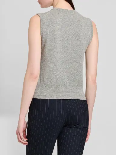 Dolce & Gabbana Women's Cashmere Knit Crewneck Tank Top | Thumbnail 3 Dolce & Gabbana Women's Cashmere Knit Crewneck Tank Top | Thumbnail 3