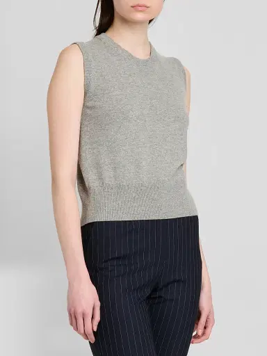 Dolce & Gabbana Women's Cashmere Knit Crewneck Tank Top | Thumbnail 4 Dolce & Gabbana Women's Cashmere Knit Crewneck Tank Top | Thumbnail 4