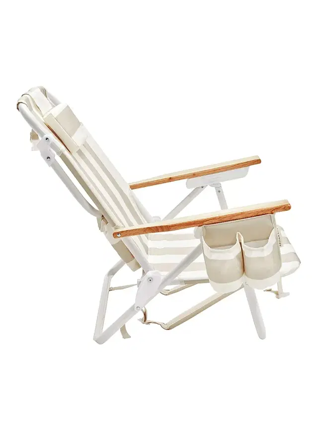 Sunnylife Striped Deluxe Beach Chair - Oyster Stripe