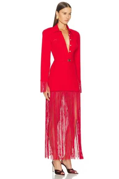 Rowen Rose Long Sleeve Polo Maxi Dress | Thumbnail 2