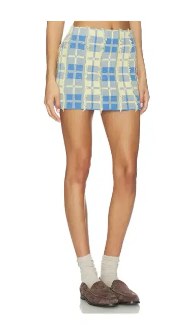 Guest In Residence Fringe Plaid Mini Skirt | Thumbnail 2