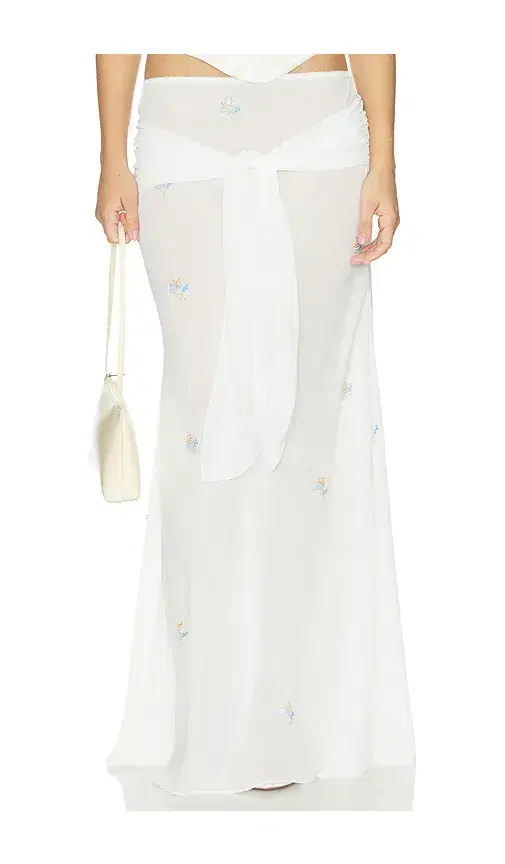 Anna October Oriana Maxi Skirt With Embroidery