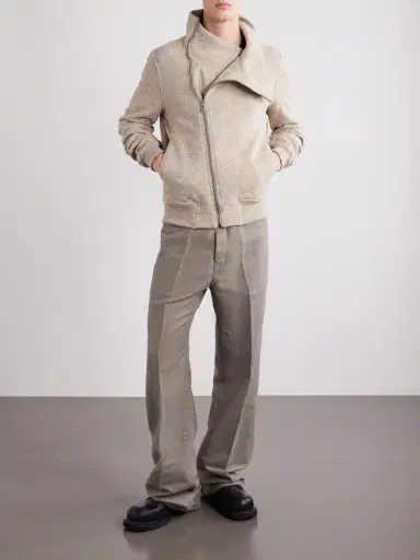 Rick Owens Bauhaus Wool and Cotton-Blend Zip-Up Sweater - Men | Thumbnail 2