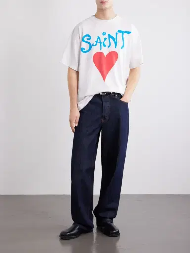 SAINT Mxxxxxx Logo-Print Cotton-Jersey T-Shirt - Men | Thumbnail 2