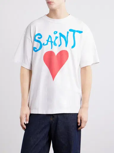SAINT Mxxxxxx Logo-Print Cotton-Jersey T-Shirt - Men | Thumbnail 3