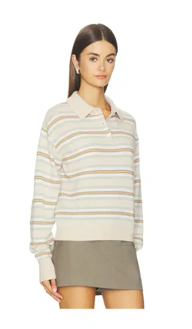 Guest In Residence Collegiate Stripe Polo | Thumbnail 2 Guest In Residence Collegiate Stripe Polo | Thumbnail 2