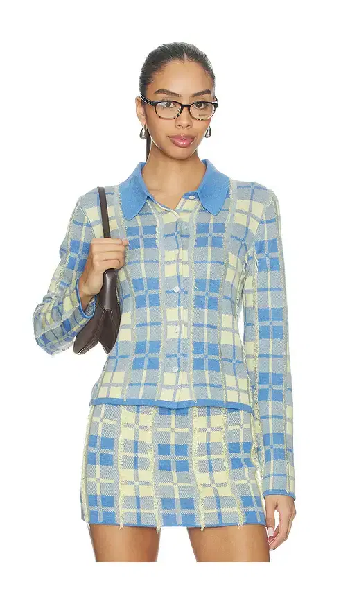 Fringe Plaid Elle Shirt
