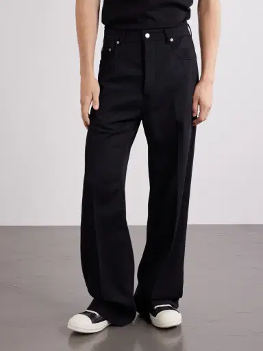 Rick Owens Geth Wide-Leg Wool Jeans - Men | Thumbnail 3