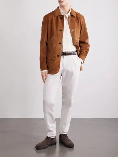 Ralph Lauren Purple Label Hollis Panelled Suede Jacket - Men | Thumbnail 2 Ralph Lauren Purple Label Hollis Panelled Suede Jacket - Men | Thumbnail 2